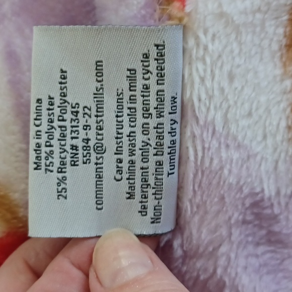 ULTRA SOFT MICRO FLEECE BLANKET by Crest Mills - Picture 6 of 8